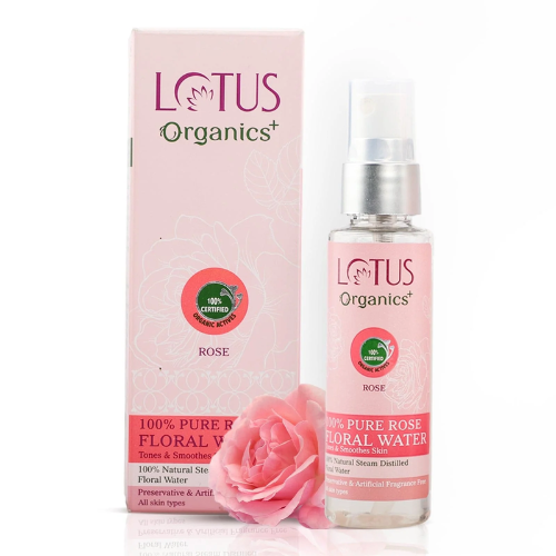 LOTUS Organics+ Pure Rose Floral Water | Organic Face Mist
