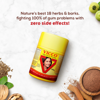 Vicco Vajradanti Powder | Ayurvedic Herbal Tooth Powder for Healthy Teeth & Strong Gums