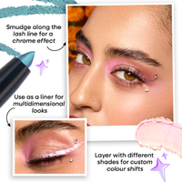 Nykaa Stardust Holographic Long Lasting Waterproof Smudgeproof Chrome Pencil Eyeliner - Post