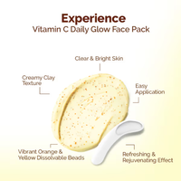 Mama Earth Vitamin C Daily Glow Face Pack with Vitamin C & Turmeric for Illuminating Skin - 100 g