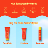 Aqualogica Detan+ Dewy Sunscreen SPF 50+ PA++++ with Cherry Tomato & HA - 80 g (Pack of 2)