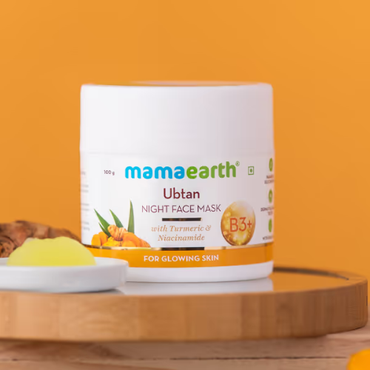 Mamaearth Ubtan Night Face Mask with Turmeric & Niacinamide – 100g