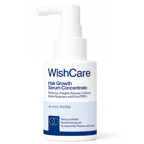 WishCare Hair Growth Serum Concentrate | 3% Redensyl, 4% Anagain, Rice Water, Rosemary & Biotin | Clinically Proven Hair Serum | 30ml