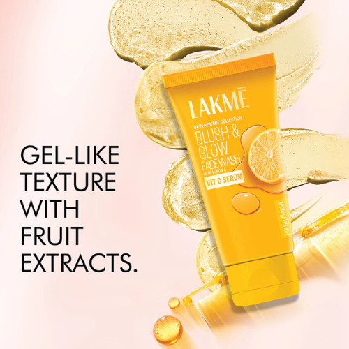 Lakmé Blush & Glow Brightening Lemon Facewash – With Vitamin C Serum | 50 g