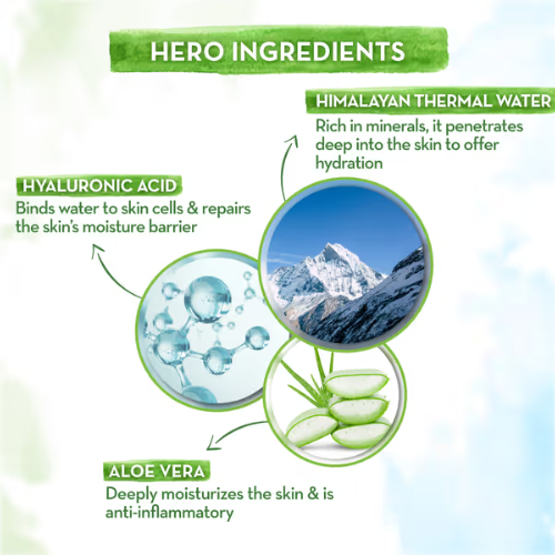 Mama Earth Aqua Glow Hydrating Sunscreen Gel with Himalayan Thermal Water and Hyaluronic Acid - 50 g