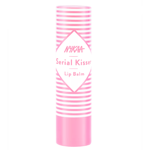 Nykaa Serial Kisser Moisturising Lip Balm With Shea Butter & Vitamin E - Strawberry (4.5g)