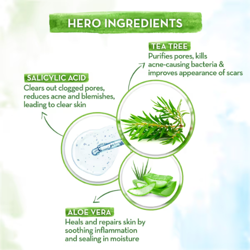 Mama Earth Tea Tree Face Mask with Salicylic Acid for Acne & Pimples – 100g