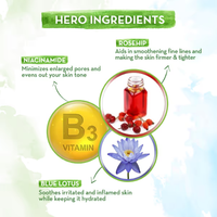 Mama Earth Bye Bye Open Pores Face Cream with Rosehip & Niacinamide For Pore Tightening – 30 g