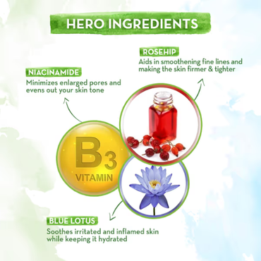 Mama Earth Bye Bye Open Pores Face Cream with Rosehip & Niacinamide For Pore Tightening – 30 g