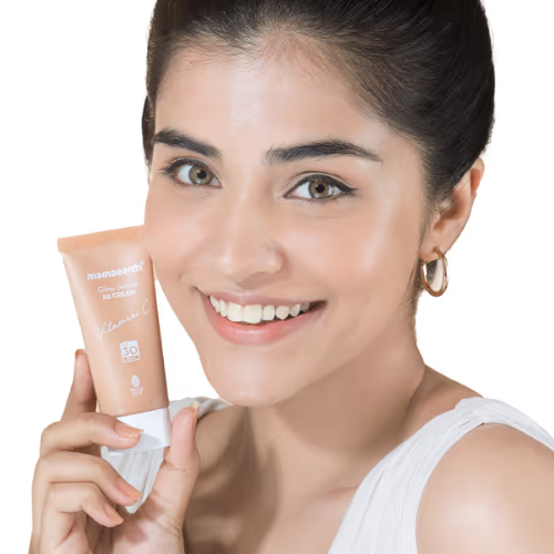 Mama Earth Glow Serum BB Cream with Vitamin C & Turmeric - 25 g