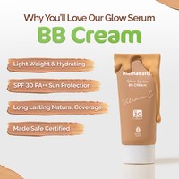 Mama Earth Glow Serum BB Cream with Vitamin C & Turmeric - 25 g