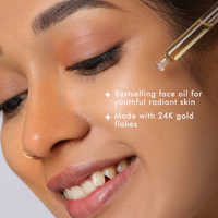 Nykaa Naturals Skin Potion 24K Gold Collagen Boosting Face Oil Serum with Squalene (30ml)