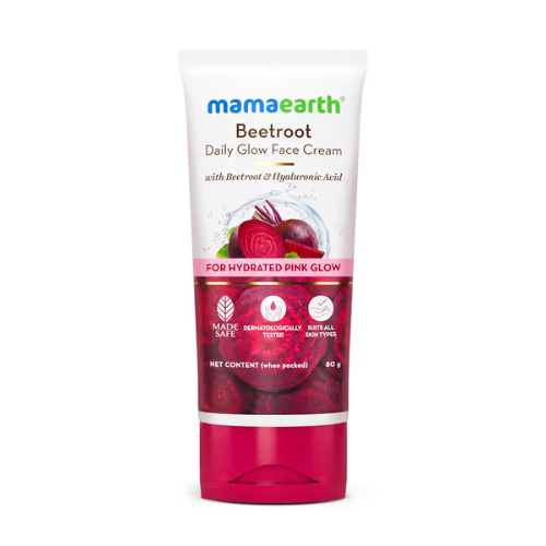 Mama Earth Beetroot Daily Glow Face Cream With Beetroot & Hyaluronic Acid - 80 g
