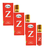 Al-Hiza Z Attar - 6ml Roll On | Concentrated Perfume Oil |(Pack of 3)