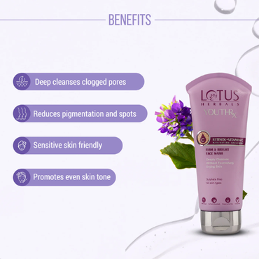 Lotus YouthRx Firm & Bright Facewash | Anti-Aging Cleanser