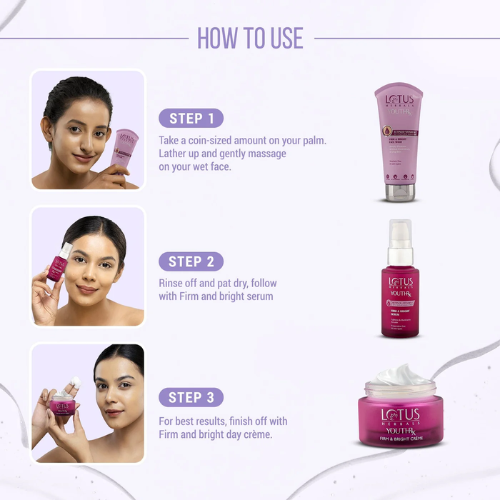 Lotus YouthRx Firm & Bright Facewash | Anti-Aging Cleanser