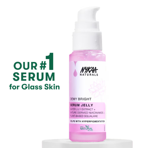 Nykaa Naturals Glow Brightening Niacinamide & Waterlily Face Serum Jelly with Squalane (30ml)
