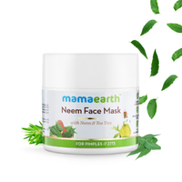 Mama Earth Neem Face Mask with Neem & Tea Tree for Pimples and Zits – 100ml