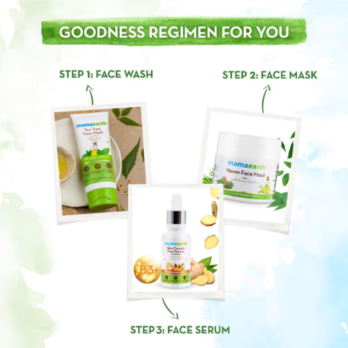 Mama Earth Neem Face Mask with Neem & Tea Tree for Pimples and Zits – 100ml