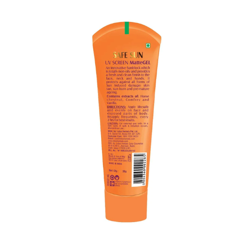 Lotus Safe Sun UV Screen MatteGEL Sunscreen SPF 50