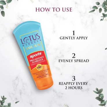 Lotus Safe Sun Sports Pro-Defence Sunblock SPF 100+