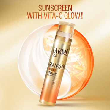 Lakmé 1% Niacinamide & Vitamin C Water-Light Sunscreen Gel – SPF 50 PA++++ for Oily Skin | 56 g