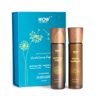 WOW Eau De Parfum Gulmarg Mist & Tanjore Twilight | Unisex Perfume | 30 ml x 2 (60 ml)