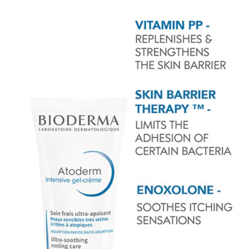 Bioderma Atoderm Intensive Gel-Crème | Lightweight Moisturizer for Dry Skin