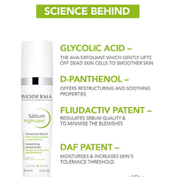 Bioderma Sébium Night Peel | Glycolic Acid Treatment for Oily & Acne-Prone Skin