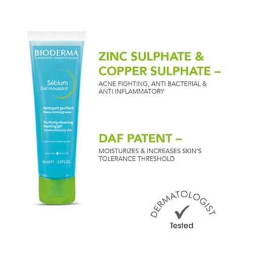 Bioderma Sébium Gel Moussant | Acne Defence Cleanser for Oily & Acne-Prone Skin