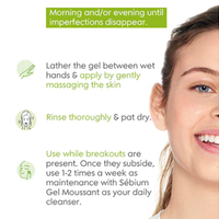 Bioderma Sébium Gel Moussant Actif | Cleanser with Salicylic & Glycolic Acid