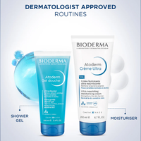 Bioderma Shower Gel & Moisturizer Combo | Atoderm Crème Ultra 200 ml + Atoderm Gel Douche 100 ml