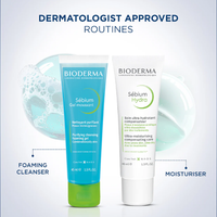 Bioderma Moisturizer & Cleanser Combo | Sébium Hydra + Sébium Gel Moussant 45 ml
