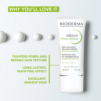 Bioderma Moisturizer & Pore Care Combo | Sébium Hydra 40 ml + Sébium Pore Refiner 30 ml