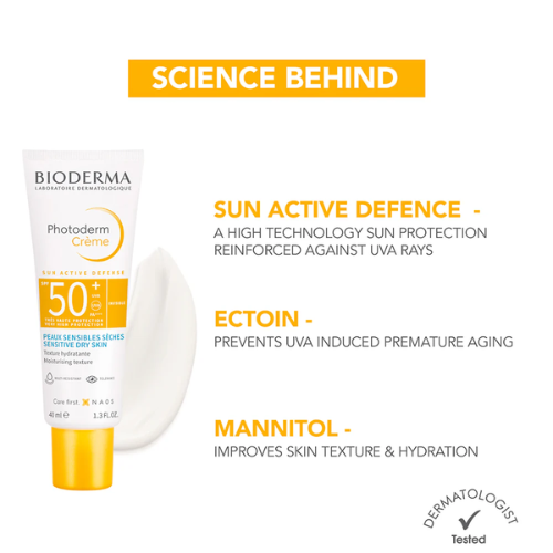 Bioderma Moisturizer & Sunscreen Combo | Atoderm Crème Ultra 200 ml + Photoderm Crème SPF 50+ 40 ml