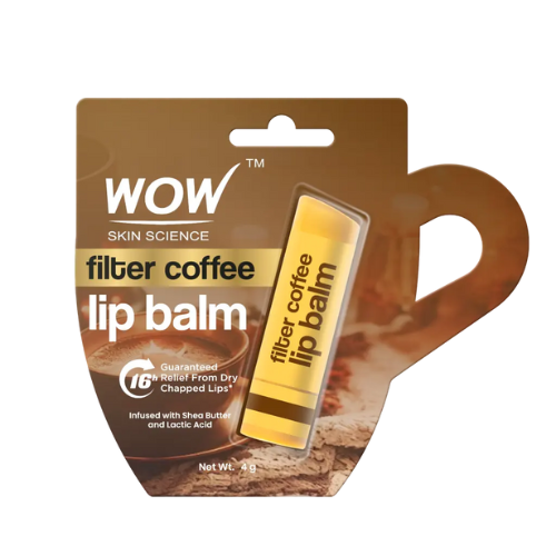 WOW Filter Coffee Lip Balm for Relief From Dry Chapped Lips