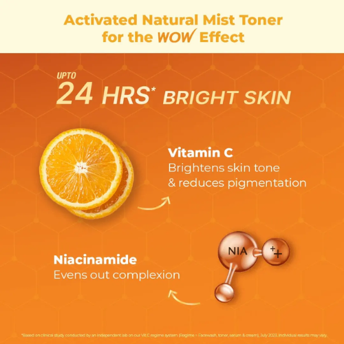 WOW Vitamin C & Niacinamide Brightening Skin Mist Toner | 200 ml