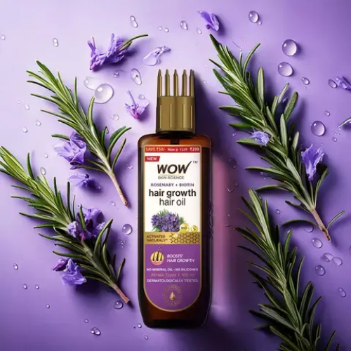 WOW Rosemary Hair Growth Oil To Control Hair Fall | 200 ml