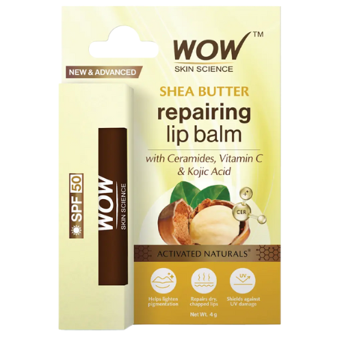 WOW Shea Butter & Ceramides Repairing Lip Balm with SPF 50