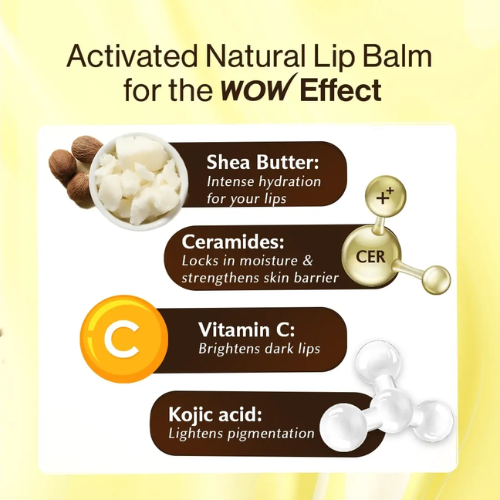 WOW Shea Butter & Ceramides Repairing Lip Balm with SPF 50