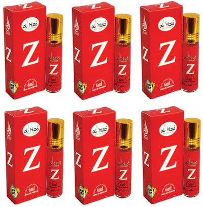 Al-Hiza Z Attar - 6ml Roll On | Concentrated Perfume Oil(Pack of 6)
