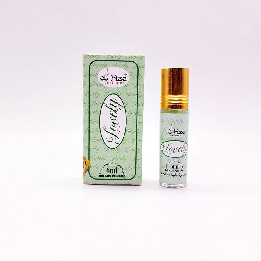 Al-Hiza Lovely Attar – 6ml Roll-On | Sweet & Feminine Floral Perfume Oil – Alcohol-Free