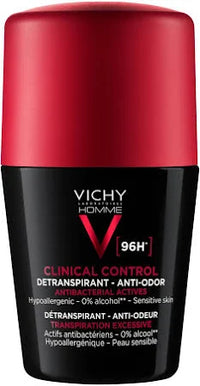 Vichy Homme Clinical Control Detranspirant Anti-Odor Deodorant 96H 50ml