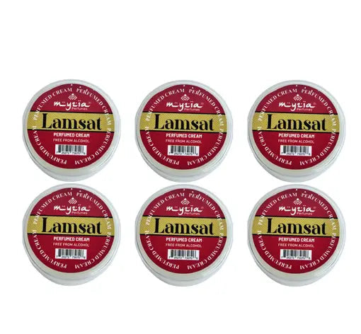 Myzia Lamsat Perfumed Body Cream – 10g | Soft Touch Fragrance (Pack of 6)