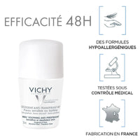 Vichy Laboratoires Anti-Transpirant 48H Peau Sensible Ou Epilee Deodorant Stick (50 ml)