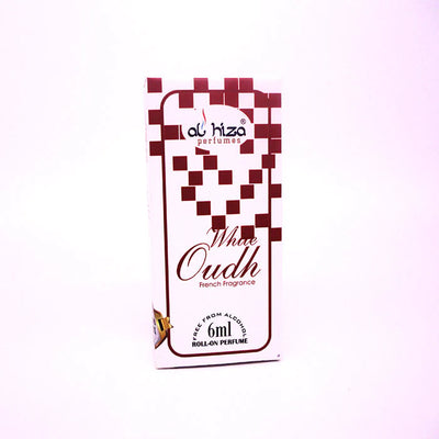 Al-Hiza White Oudh Attar – 6ml Roll-On | Concentrated Perfume Oil with Luxurious, Soft Oudh Aroma